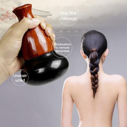 Electric Heating Massager Natural Needle Stone for Face Back Pain Relief Lifting Wrinkle Remove Portable Neck SPA Skin Care Tool