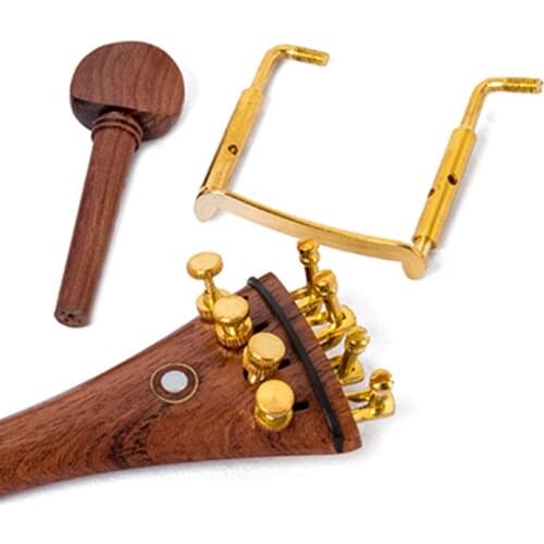 Cocobolo Violin Chinrest Pins Unit Accessories Kit Exquisite Luthier Tools