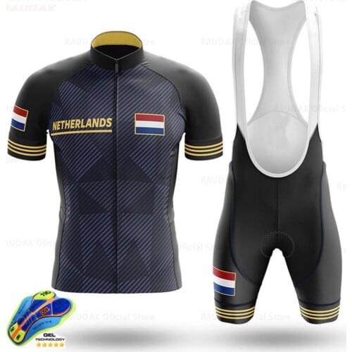 Cycling Jersey Set 2021 Netherlands Men Cycling Clothing MTB Bicycle Clothing Bike Wear Clothes Maillot Ropa Ciclismo Triathlon
