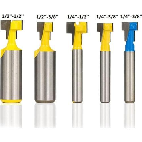 1/4 '' 1/2 '' Shank Router Bit End Mill Slot T Hex Screw Bolt Keyhole Hole Cutter Wood Router bit