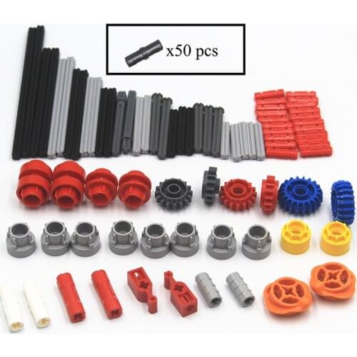 MOC Building Blocks Technical Parts 130pcs Gearbox Accessories Supplement Package compatible with lego for Kids Boys Toy