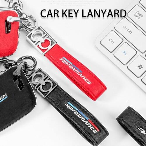 Leather Car Performance Keychain Keyring For BMW 1 3 5 6 7series X1 X3 X5 X6 E46 E39 E36 E90 F10 F30 key chain