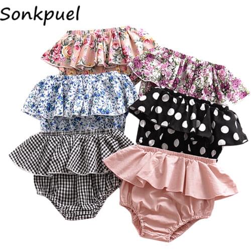 Summer Baby Girls Bloomers Newborn Diaper Cover Baby Pants with Ruffles 0-3 Years Girl Girl Shorts Bottoms Toddler Panties