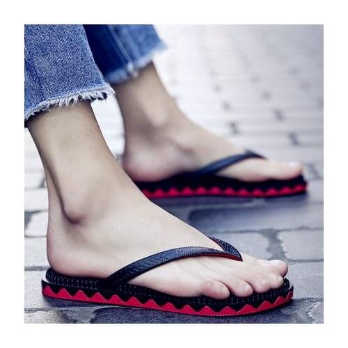 DK03 messager Natural pebble sole massage shoes slippers spring and summer home couple slippers, womens foot massage slippers