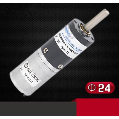 Permanent Magnet Brush Planetary Gear Motor 24mm DIA ZGX24RP DC 12V 24V 5RPM-280RPM