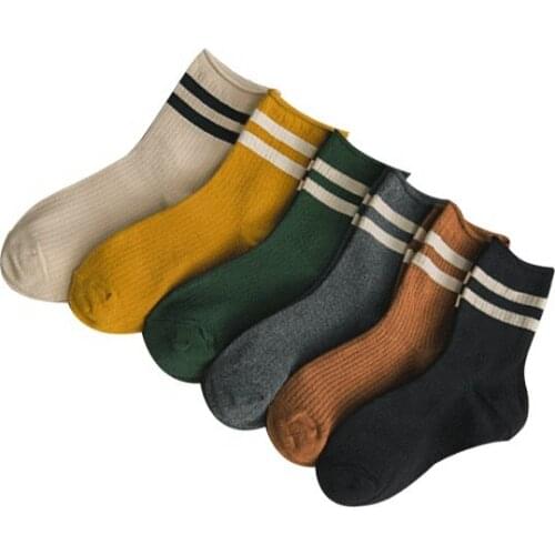 New Design Full Cotton Crew Socks Athletic College Student Socks