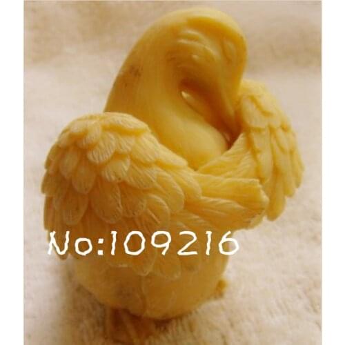 Wholesale!!!1pcs 3D The Swan (zx00341) Silicone Handmade Soap Mold Crafts DIY Mold
