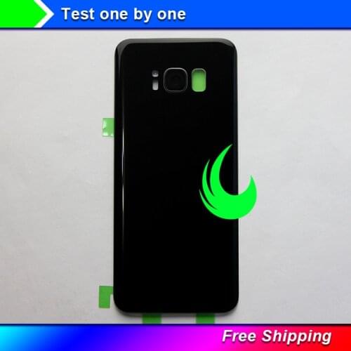Original Quality For Samsung Galaxy S8 G950F Back Battery Cover Door Rear Glass Housing Case For S8 Battery Cover w Lens + Track