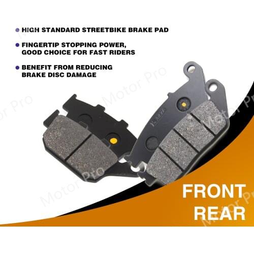 1 Set Motorcycle Organic Front & Rear Brake Pads For HONDA CBR400 CBR400RRL CBR400RRN CBR400RRR 1990-1994 CBR 400 1991 1992 1993
