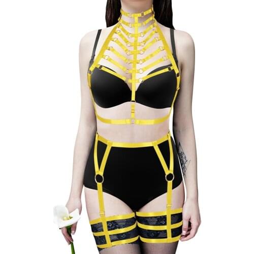 Harness Belt Sensual Lingerie Set Exotic Costumes Women Underwear Erotic Fetish Goth Accessories Bondage Suspender Belt Garters