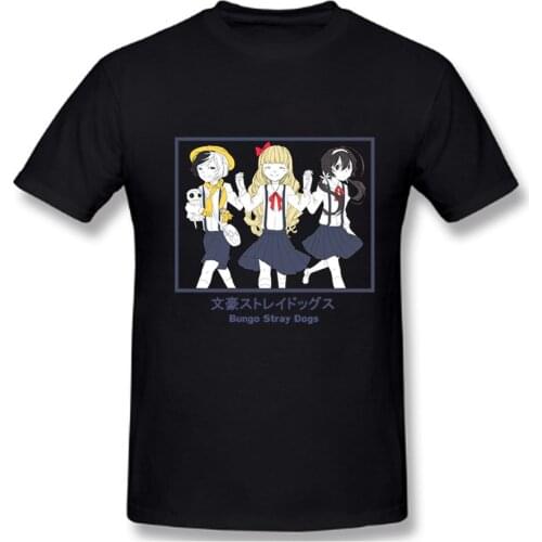 Bungo Stray Dogs Casual T-shirt KawaiiYosano Akiko Fashion T-shirt Funny Anime Short Summer Shirt Hip Hop Top Tees Male