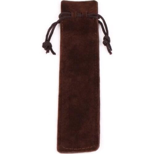 Drop shipping 10pcs Soft ballPen bags metal pen pouch in 5 colors 3*15cm for most pens