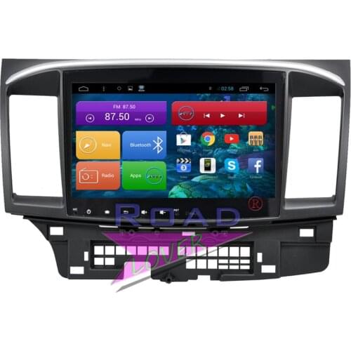 Roadlover 10.2Inch Android 6.0 Car Multimedia Radio Player For Mitsubishi Lancer 2008- Stereo GPS Navigation Video 2 Din NO DVD