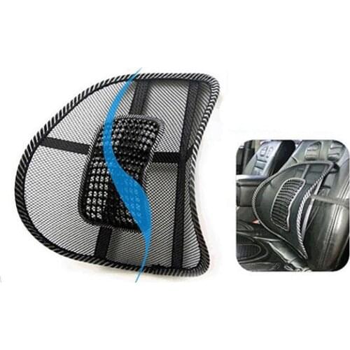 Lumbar Back Massage Mesh Brace Support Office Home Car Seat Chair Back Cushion Pad Support Home Office Lumbar Back Brace