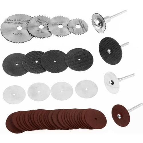 Grinding Tools Sturdy Durable 55pcs/set HSS Cutting Dsic Rotarys Tools Grinding Accessories Abrasive Tool Kit for Metal Cutting