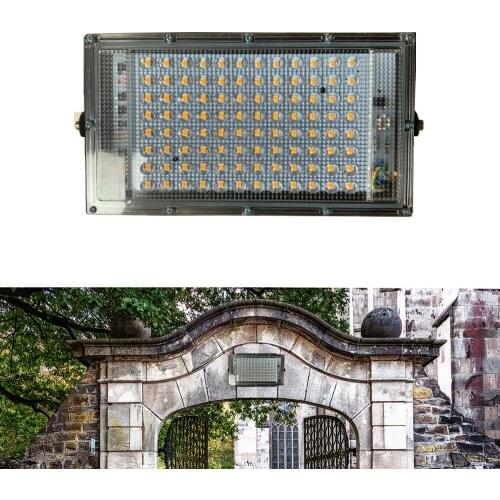 100W Outdoor Floodlight AC 220V 230V Ultra Thin Spotlight IP65 Waterproof LED Garden Garage Wall Street Lamp Landscape Lighting