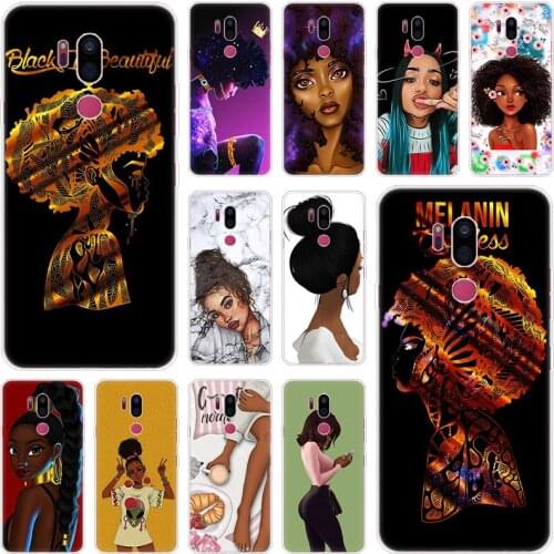 African beauty girls Case For LG G5 G6 Mini G7 G8 G8S V20 V30 V40 V50 ThinQ Q6 Q7 Q8 Q9 Q60 W10 W30 Aristo 2 X Power 2 3 Cover