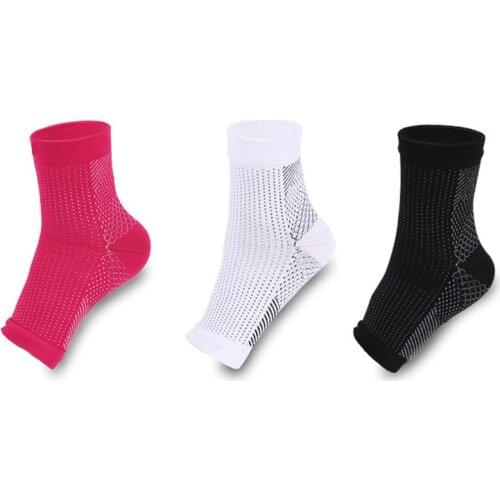 1 Pair Ankle Support Women Men Anti Fatigue Compression Foot Sleeve For Outdoor Basketball Football Sports Ankle Brace Support