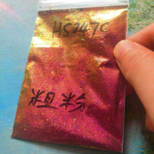 10g /lot Chameleon Nail Flakes Iridescent Chameleon Nail Powder Holographic Laser Colorful Nail Sequins