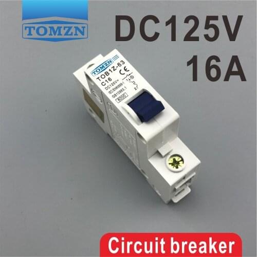 1P 16A DC 125V Circuit breaker MCB