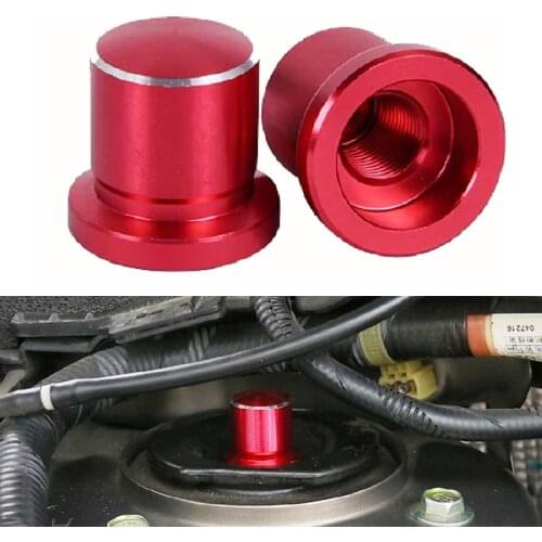 Wooeight 2Pcs Auto Shock Absorber Screws Cap Cover Trim Waterproof Fit For Nissan Qashqai J11 X-trail T32 Altima 5th Almera 2015