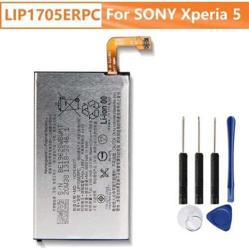 Original SONY Battery LIP1705ERPC For SONY Xperia 5 Genuine Replacement Phone Battery 3140mAh With Free Tools