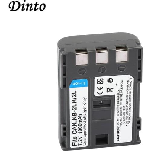 Dinto 1pc 1000mAh NB-2L NB2L NB 2L NB-2LH Rechargeable Li-ion Camera Battery for Canon ZR500 MD120 140 160 S30 S40 S45