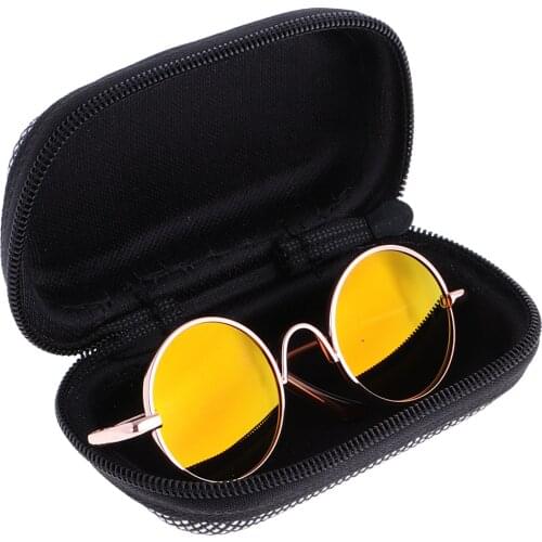 1/6 1/4 1/3 BJD Doll Accessories or 1/6 Baby Doll White Plaid Glasses Storage Spectacle Case