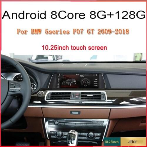 4g ram 32g rom android 9.0 car audio gps player for bmw 5 series GT F07 2009-2018 car autoradio NBT system wifi USB