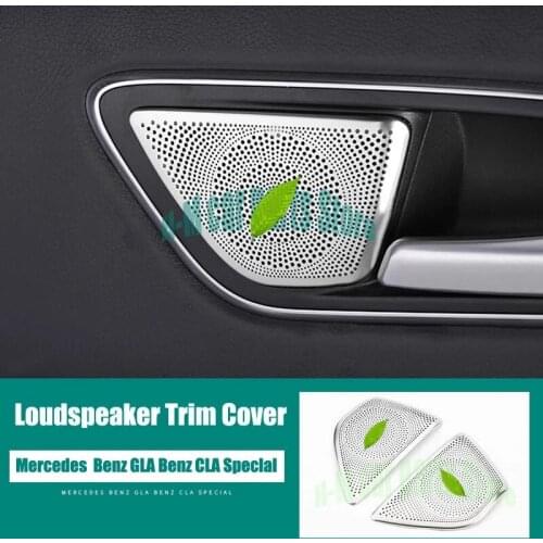 Car styling Car Audio Speaker Rear Door Loudspeaker Trim Cover For Mercedes Benz A GLA CLA Class W176 X156 C117 auto Accessories