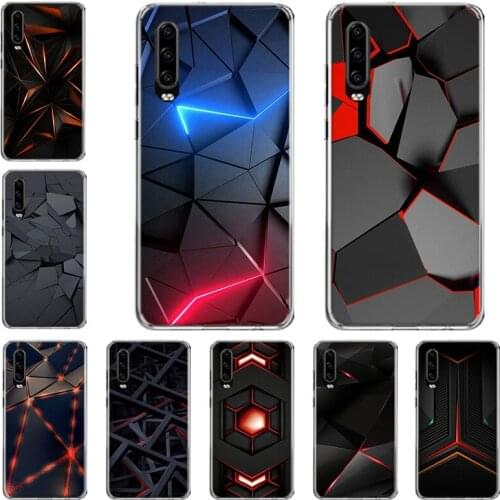 Black Light Dark Figures Phone Case For Huawei P10 P20 P30 P40 Mate 30 20 10 Lite Pro P Smart Z Plus 2019 2018 Cover Coque