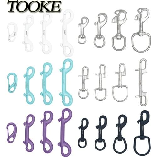 Scuba 70/90/100/116MM Stainless Steel Egg Quick Carabiner Ended Dive Bolt Snap Clip Hook BCD Accessories Diving Equipment