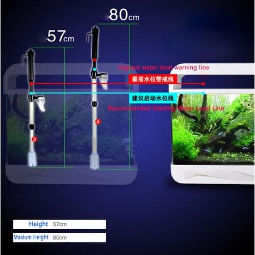 Electric Aquarium Water Change Pump Cleaning Tools Water Changer Gravel Cleaner Siphon for Fish Tank Water Filter Pump