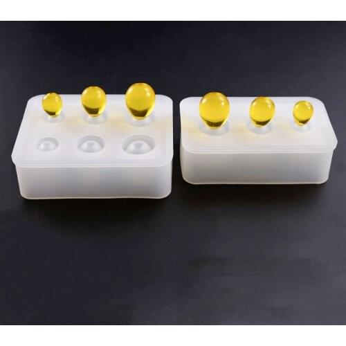 Elliptical Egg Shaped Silicone Mold Stereoscopic Oval Pendant Making Tool DIY Handcraft Practical Ornaments Soap Candle Mould