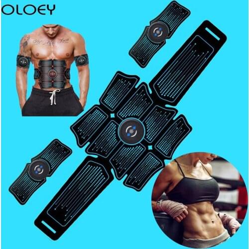 EMS Training Abdominal Belt Electrostimulation ABS Muscle Stimulator Hip Muscular Trainer Toner Home Gym Equipment Fitness Smart