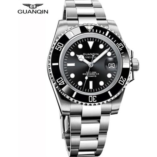 GUANQIN Men Watches 2021 Top Brand Luxury Mechanical Automatic Watch For Men Stainless Steel Waterproof NH35 Watch reloj hombre