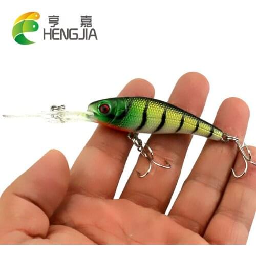 HENGJIA 10cm 7.8g hard plastic diving minnow fishing lures Crankbaits Hard Baits Tight Wobbles Slow Floating pesca baits