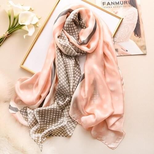 KOI LEAPING new summer woman fashion dot printing long scarf scarves headscarf hot popular air conditioning shawl girl gift