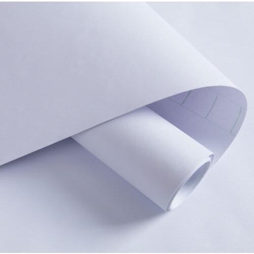 Contact Paper Matt White Renovation Waterproof DIY Wallpapers Living Room Self-Adhesive Film Home Decorative Sticky Wall Sticker