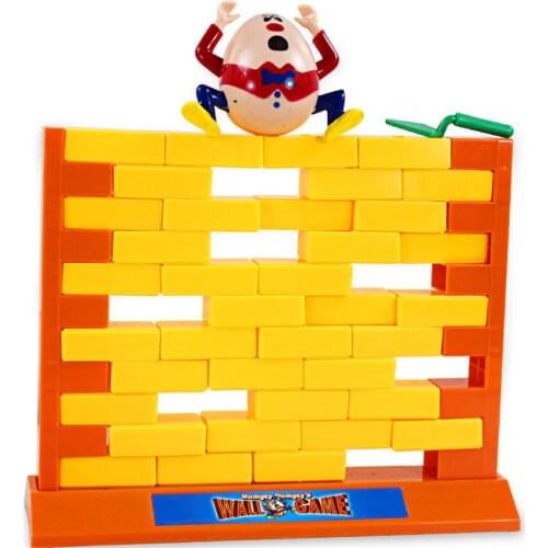 Creative Wall Destroy Game Interactive Desktop Game Toy Humpty Dumpty Wall Game Kid Children Montessori Educational Toys