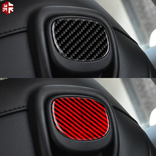2X Car Interior Carbon Fiber Seat Back Handle Cover Trim for Mini Cooper F55 F56