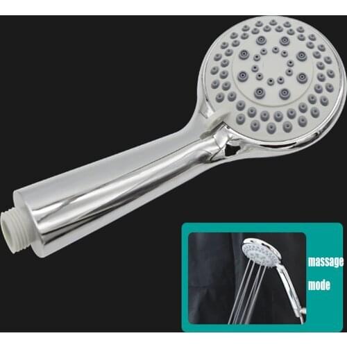 SHAI Shower Head Abs Chrome Bathroom Bath Shower 5 Modes To Adjust The Water Water Saving High Pressure Hand Shower Heads