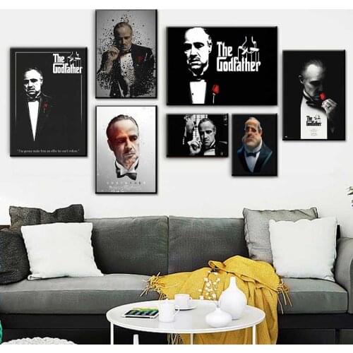 The Godfather Wall Posters And Prints Movie Photo Canvas Painting Wall Art Picture for Living Room Home Decor