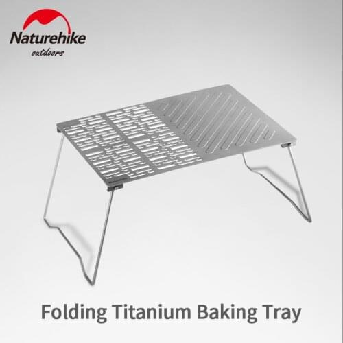 Naturehike Titanium Barbecue Pan Mondrian Folding Outdoor Camping Portable Barbecue Firewood Barbecue Pan Ultralight 800g