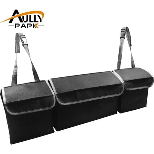 Car Trunk Organizer Backseat Storage Bag High Capacity Multi-use Felt Storage Box Car Seat Back Organizers Interior Accessories