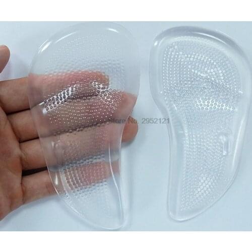 By DHL 100pair New Women Man Gel Silicone Arch Support Orthopedic Orthotic Flat Foot Insole tools