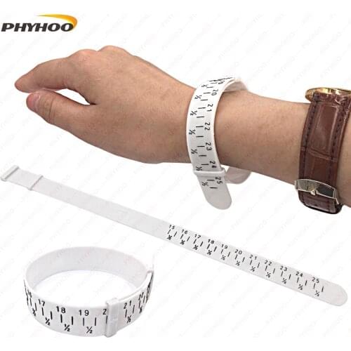 Plastic Bracelet Sizer Gauge Adjustable Bangle Measures 15-25cm Jewelry Making Bracelet Sizing Tools DIY Tool