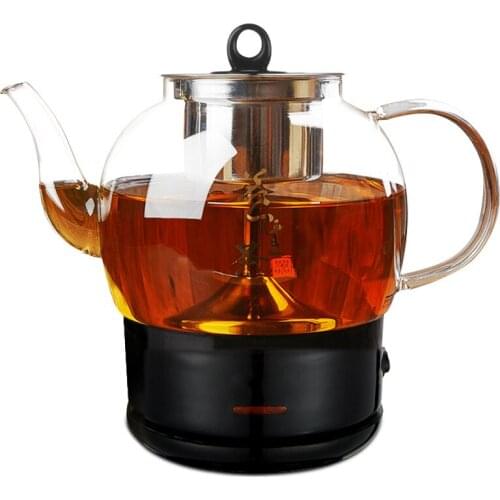 Boil tea ware Black fully automatic steam glass electric kettle makes black