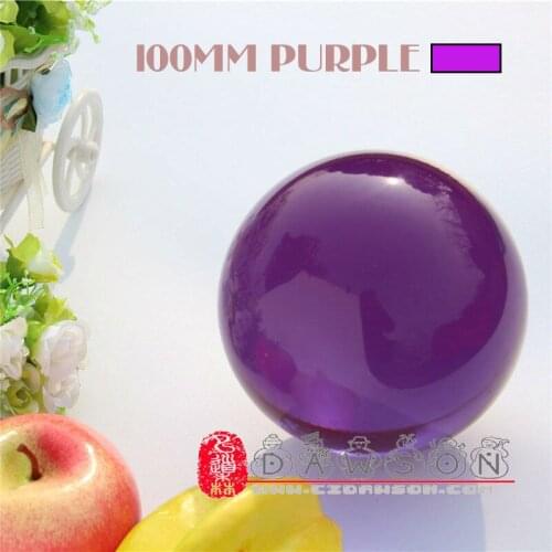 100mm Purple or Clear Acrylic Juggling Balls (10cm 3.94inch ) Toys For Fengshui, Shooting Props, Decoration, Landscaping