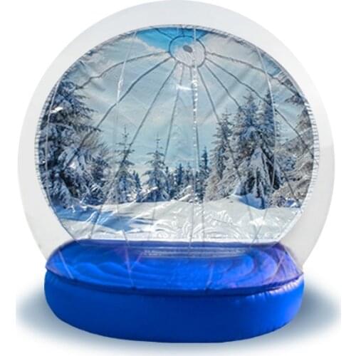 Advertising Inflatable Snow Globe For Events Customized Background Snow Globe For Christmas Human Snow Globe Photo Booth Cheap